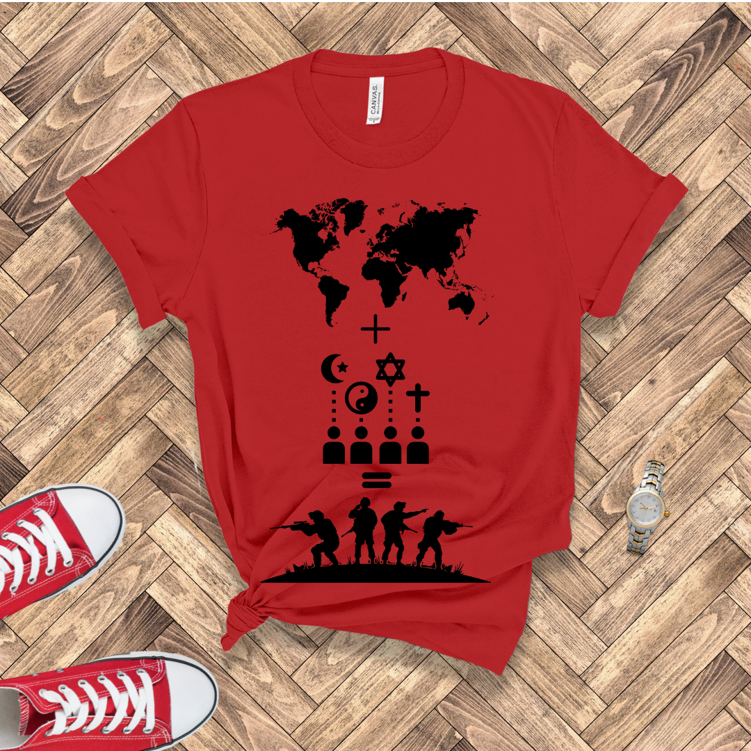World + Faith = War