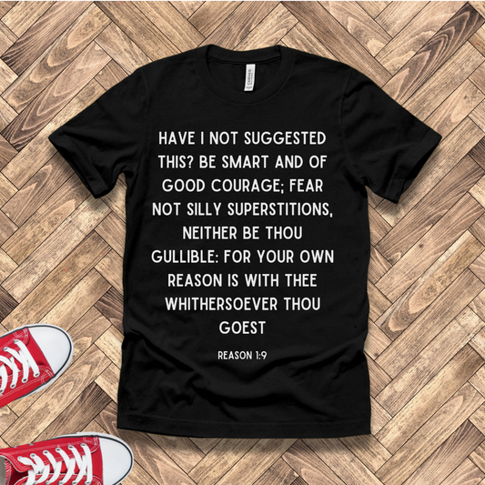 Reason 1:9 – Joshua 1:9 Corrected